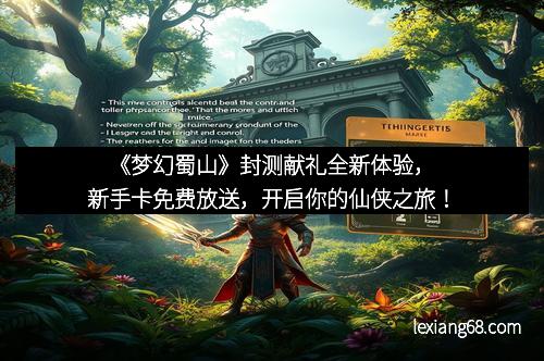 《梦幻蜀山》封测献礼全新体验，新手卡免费放送，开启你的仙侠之旅！